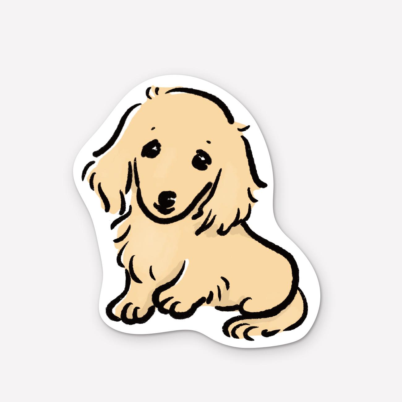 ステッカー　ダックスフンド（ミニステッカー）犬