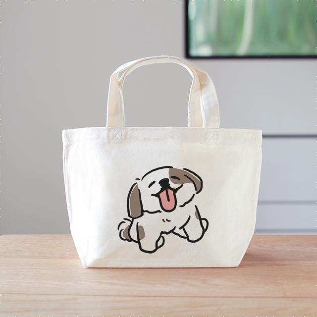 シーズー　ミニバッグ　ランチバッグ　犬1枚目の画像