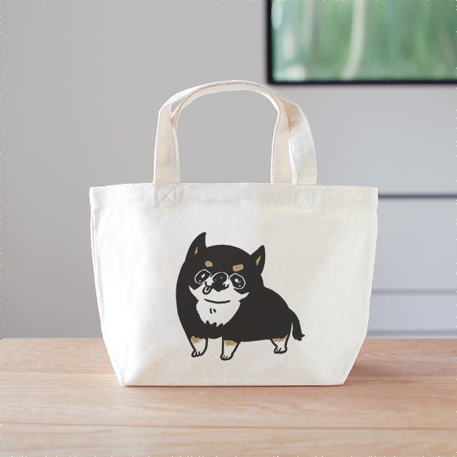 チワワ　ブラックタン　ミニバッグ　ランチバッグ　スムチー1枚目の画像