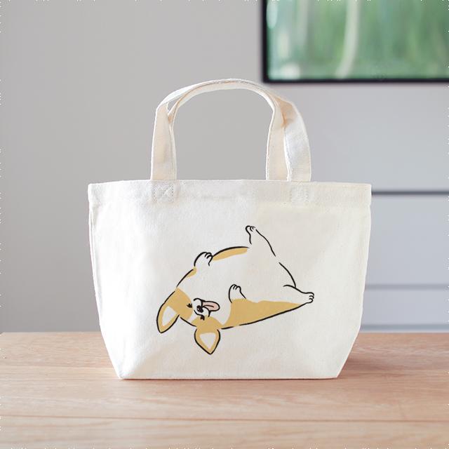 コーギー　ミニバッグ　ランチバッグ　犬1枚目の画像