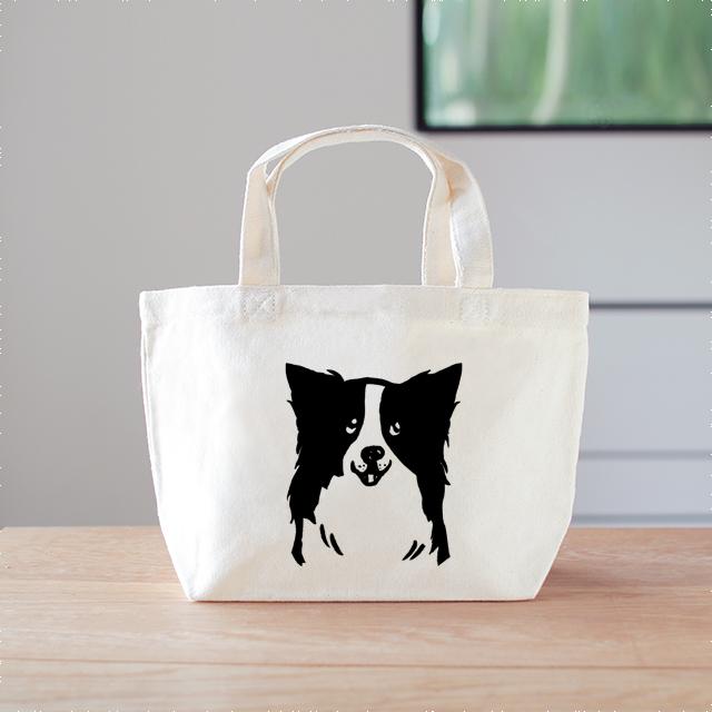 ボーダーコリー　ミニバッグ　ランチバッグ　犬1枚目の画像