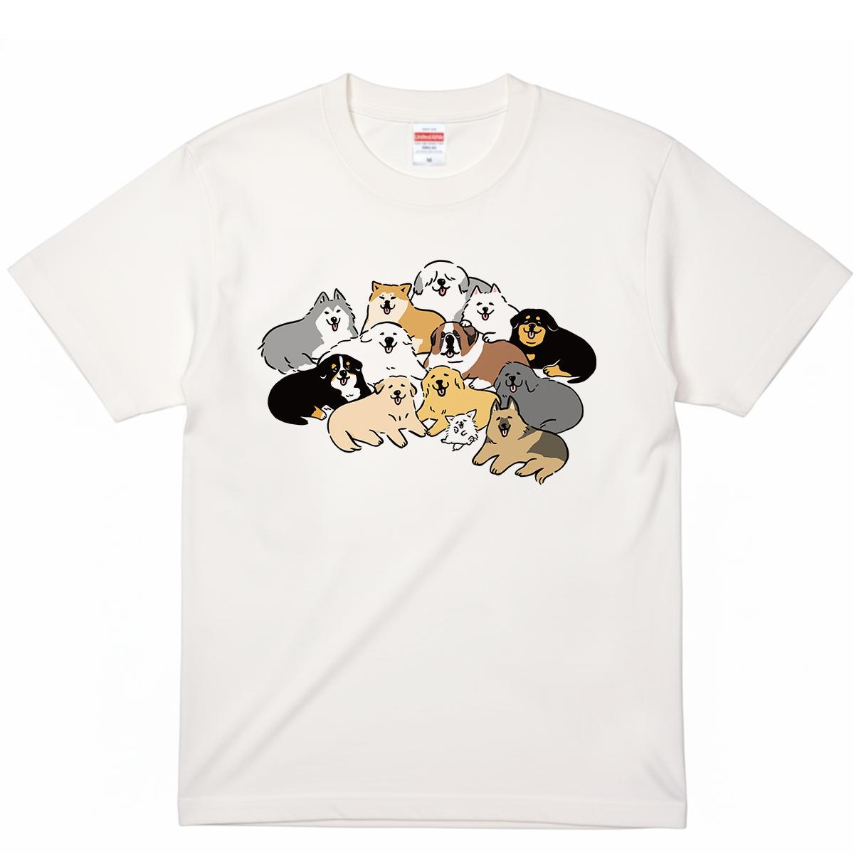 Tシャツ 大型犬とチワワ