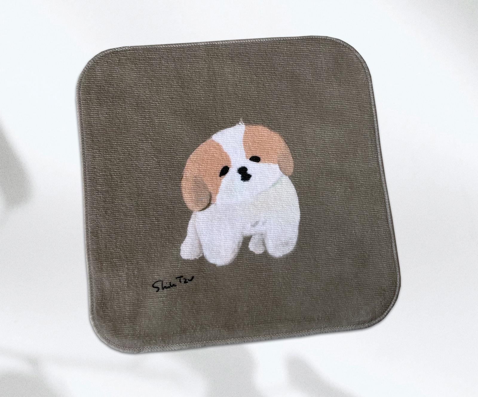 シーズー　タオル（ブラウン）